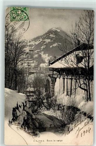 1660 Château-d´Oex 1904 - hiver