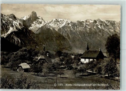 3625 Heiligenschwendi - Kirche mit Stockhorn