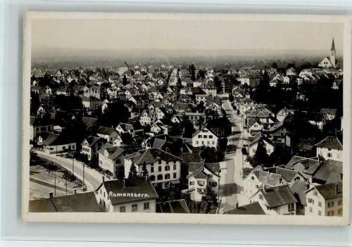 8590 Romanshorn 1931 Foto AK Teilansicht, gute Erhaltung AK