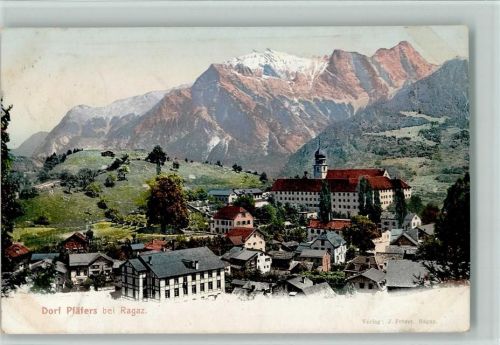7312 Pfäfers 1906 - Dorf Pfäfers bei Ragaz