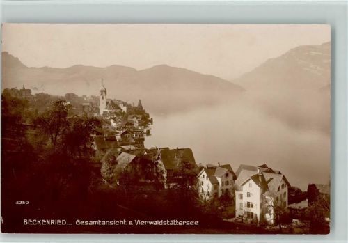 6375 Beckenried - Gesamtansicht und Vierwaldstättersee