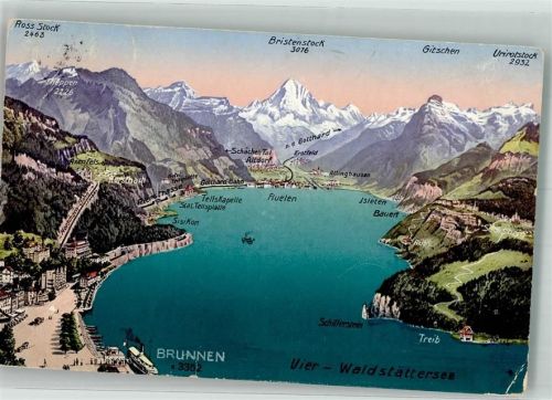 6440 Brunnen 1913 Gebrauchsspuren Vierwaldstätter See