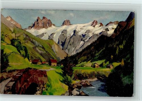 6390 Engelberg Künstlerkarte Aa mit Schwibbogen und Spannörtern