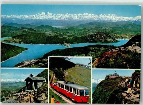 Monte Generoso - Bergbahn Kirche Bergwanderer Monte Rosa