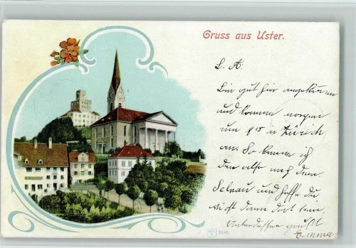 8610 Uster - 1904 Kirche Schloss