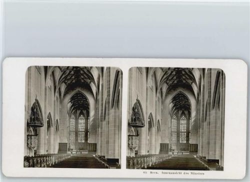 3000 Bern Berne - Stereofoto format ca. 18 x 9 cm, Münster