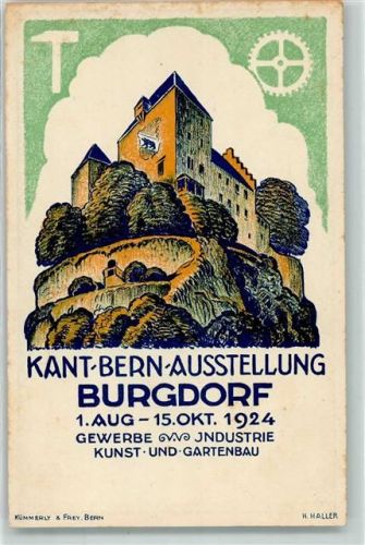 3400 Burgdorf Berthoud 1924 - Kantt Bern Ausstellung Gewerbe Industrie Kunst und Gartenbau