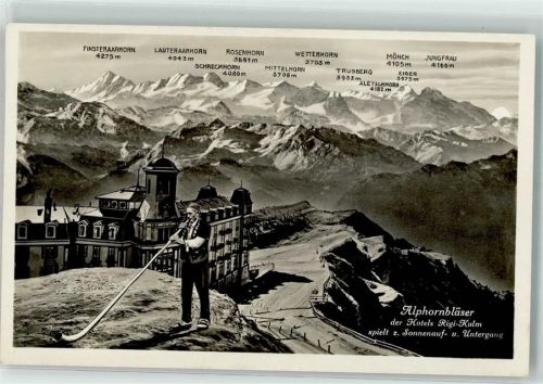 6410 Rigi Kulm - Alphornbläser Hotel