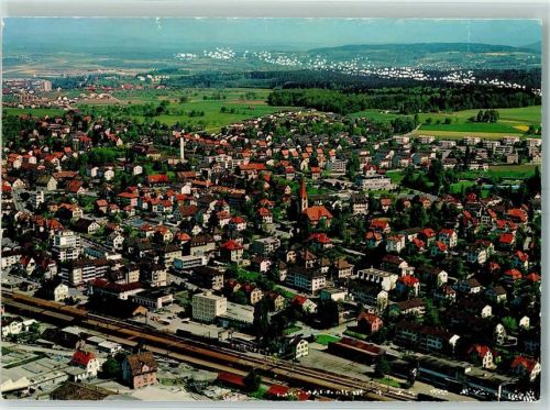 8304 Wallisellen - Fliegeraufnahme Bahnhof Eisenbahn