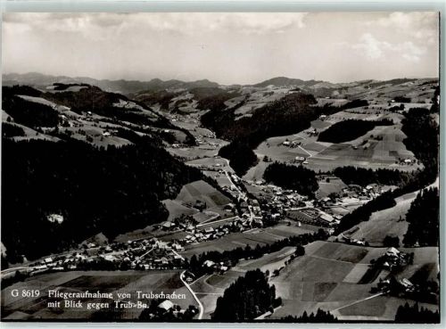 3555 Trubschachen - Fliegeraufnahme mit Blick gegen Trub