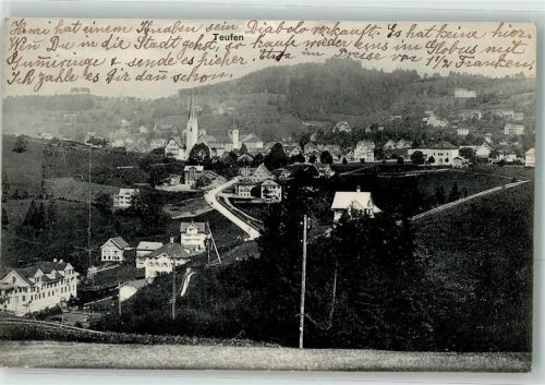 9053 Teufen AR 1908 - Bad Sonder