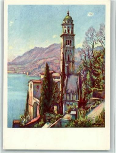 Morcote Henri Robert Kirche von Morcote Pro Infirmis Schweiz