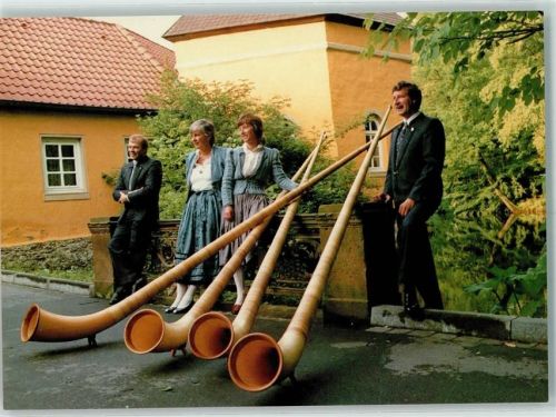 W4815 Stukenbrock 4 Oberbayr. Alphornbläser Schloß Holte Alphorn