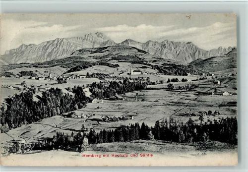 9633 Hemberg 1908 - mit Hochalp und Säntis
