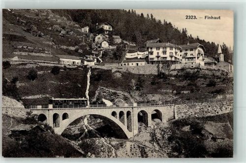 1925 Finhaut - Eisenbahn Brücke