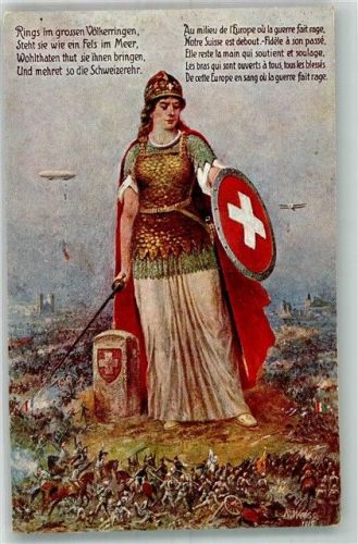WK I Der Krieg tobt in Europa Helvetia Künstlerkarte
