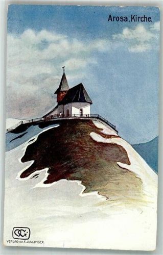 7050 Arosa 1915 Winter Kirche