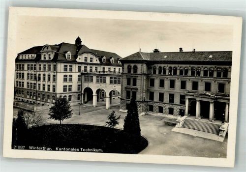 8400 Winterthur 1929 Foto AK Kantonales Technikum