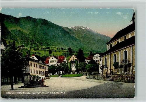 6370 Stans - Dorfplatz Winkelrieddenkmal Feldpost