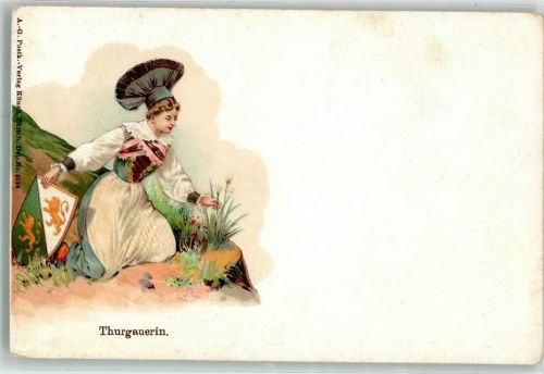 Prägedruck Wappen Lithographie Verlag Künzli Nr 5124