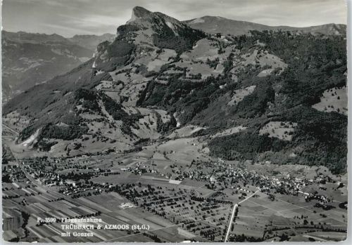 9477 Trübbach - Fliegeraufnahme, Azmoos, Gonzen