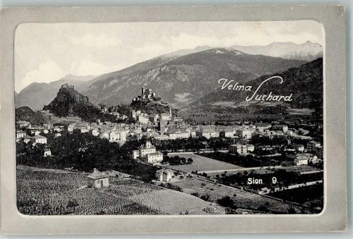 1950 Sion Sitten Werbe AK Werbung Velma Suchard