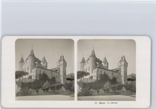 1260 Nyon - Stereofoto format ca. 18 x 9 cm