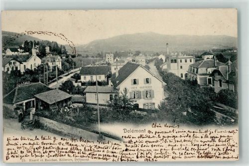2800 Delémont Delsberg 1902 Gebrauchsspuren