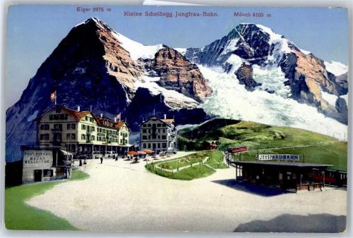 3823 Kleine Scheidegg - Station Jungfraubahn, Mönch, Eiger