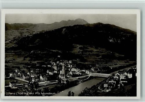 7130 Ilanz - mit Piz Mundaun Feldpost Inf. Saum Kol.