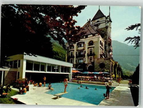 6354 Vitznau 1988 Foto AK Park- Hotel Schwimmbad