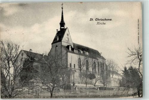4126 Bettingen 1907 - Kirche St Chrischona