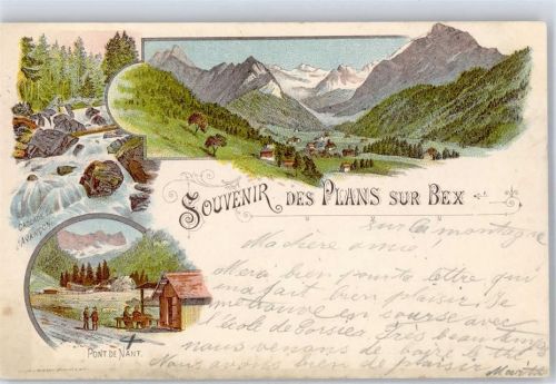 1880 Bex 1898 Lithographie