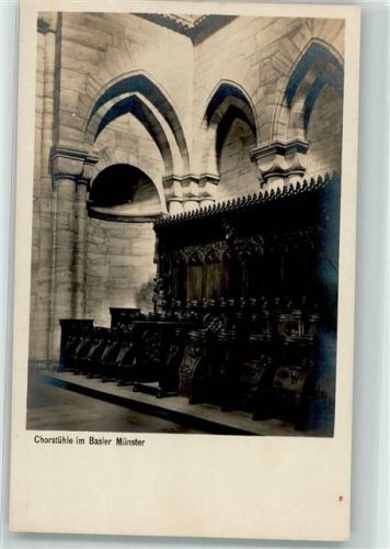 4000 Basel Bâle - Chorstühle Münster Wehrliverlag