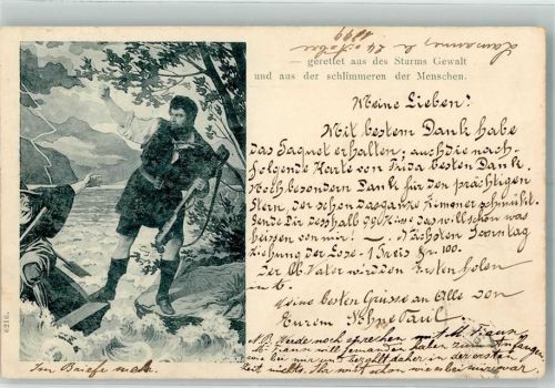 Wilhelm Tell Der Sprung Motiv Schweiz 1899