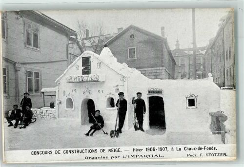 2300 La Chaux-de-Fonds - Winter Concours de Constructions de Neige Organise par l`Impartial