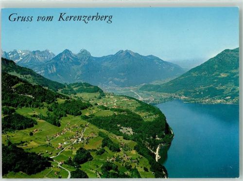 Kerenzerberg - Fliegeraufnahme Walensee Obstalden Filzbach