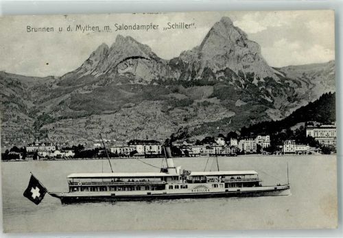 6440 Brunnen 1907 - Salondampfer Schiller