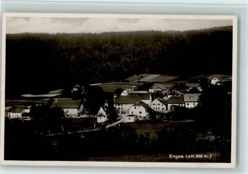 2073 Enges 1934 - Teilansicht, Verlag Bourqui, gute Erhaltung AK