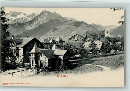 3715 Adelboden BE - Teilansicht, Verlag Photoglob Nr. 3495, gute Erhaltung AK