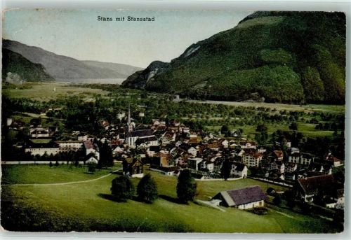 6370 Stans 1919 Gebrauchsspuren mit Stansstad