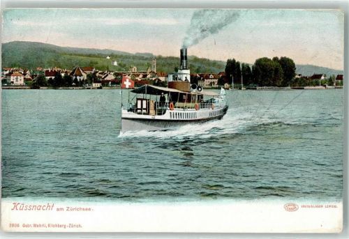 8700 Küsnacht ZH Gebrauchsspuren Dampfschiff