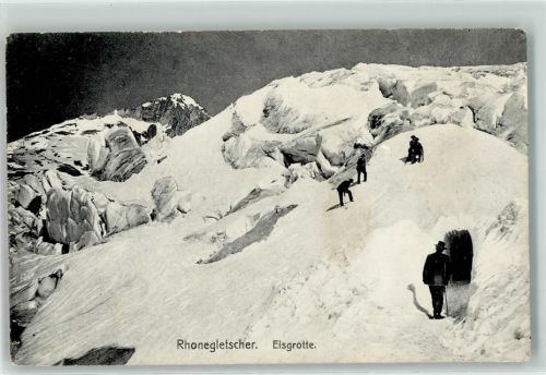 Rhonegletscher - Eisgrotte Wanderer