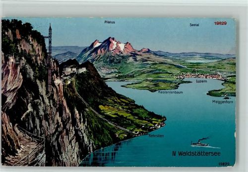 6440 Vierwaldstättersee - Pilatus Seetal Luzern Meggenhorn Kastanienbaum
