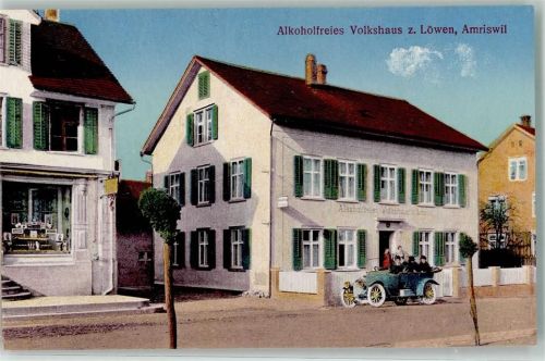 8580 Amriswil - Gasthaus Alkoholfreies Volkshaus zum Löwen Auto Oldtimer