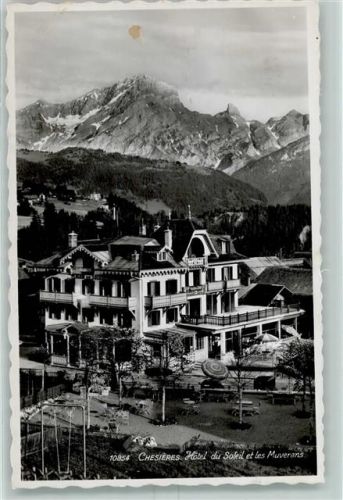 1885 Chesières - Hotel du Soleil et les Muverans
