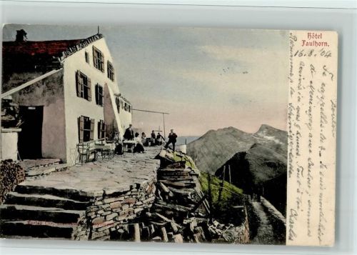 Faulhorn - Hotel Faulhorn mit Gästen
