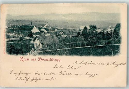 4147 Aesch BL 1900 Gebrauchsspuren Dornachbrugg