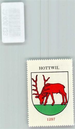 5277 Hottwil - Vignette Wappen Kaffee Hag ca 1920-1940 Hirsch