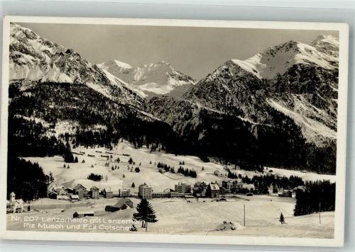 7078 Lenzerheide/Lai 1931 Foto AK Winter